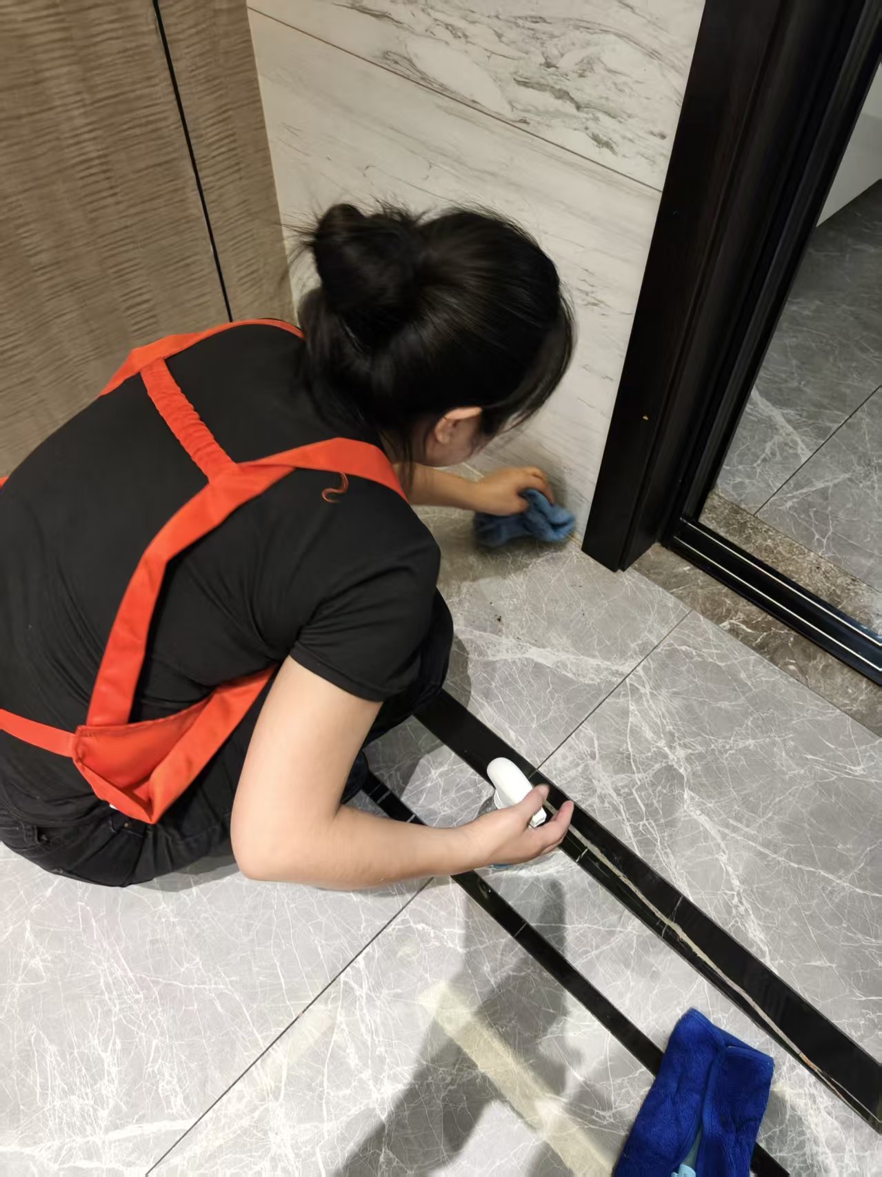 雅茹家政别墅保洁服务现场