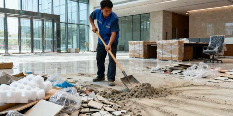 工程保洁现场工作流程