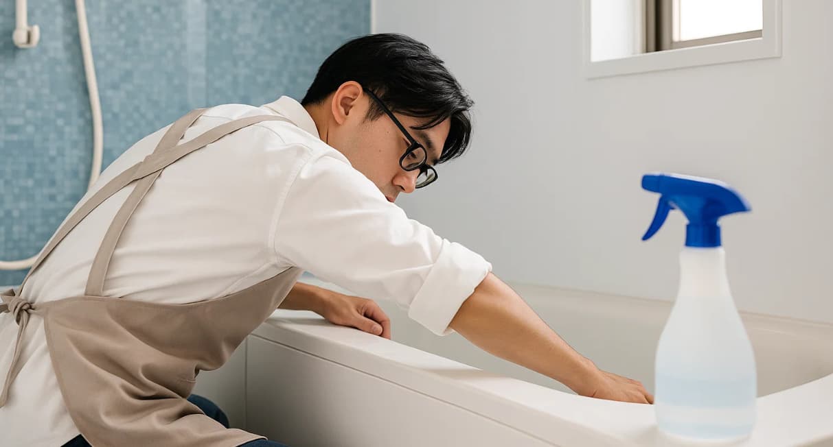 Mistolin清洁剂溶解厨房重油污的实拍效果